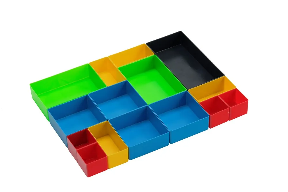 BAKJES PLASTIC 108X108X63MM KLEUR: BLAUW