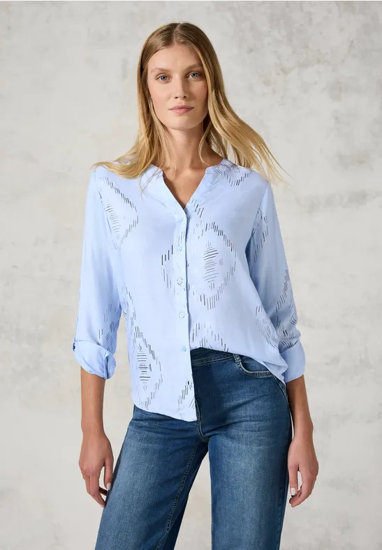 CECIL Blouse met folieprint