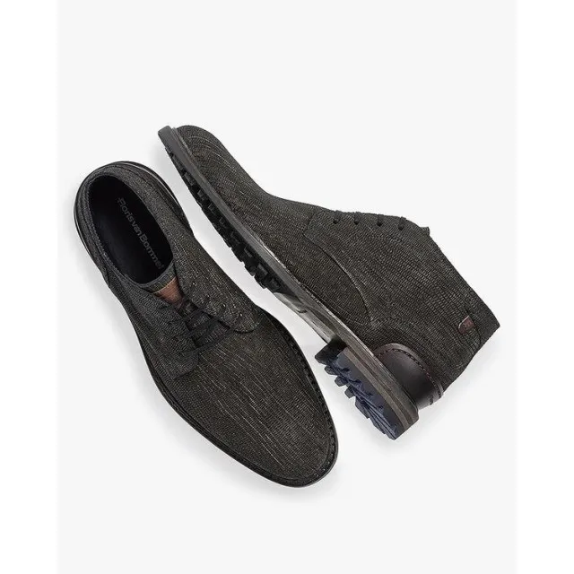 FLORIS VAN BOMMEL SFM50141 GEKLEDE SCHOENEN ZWART