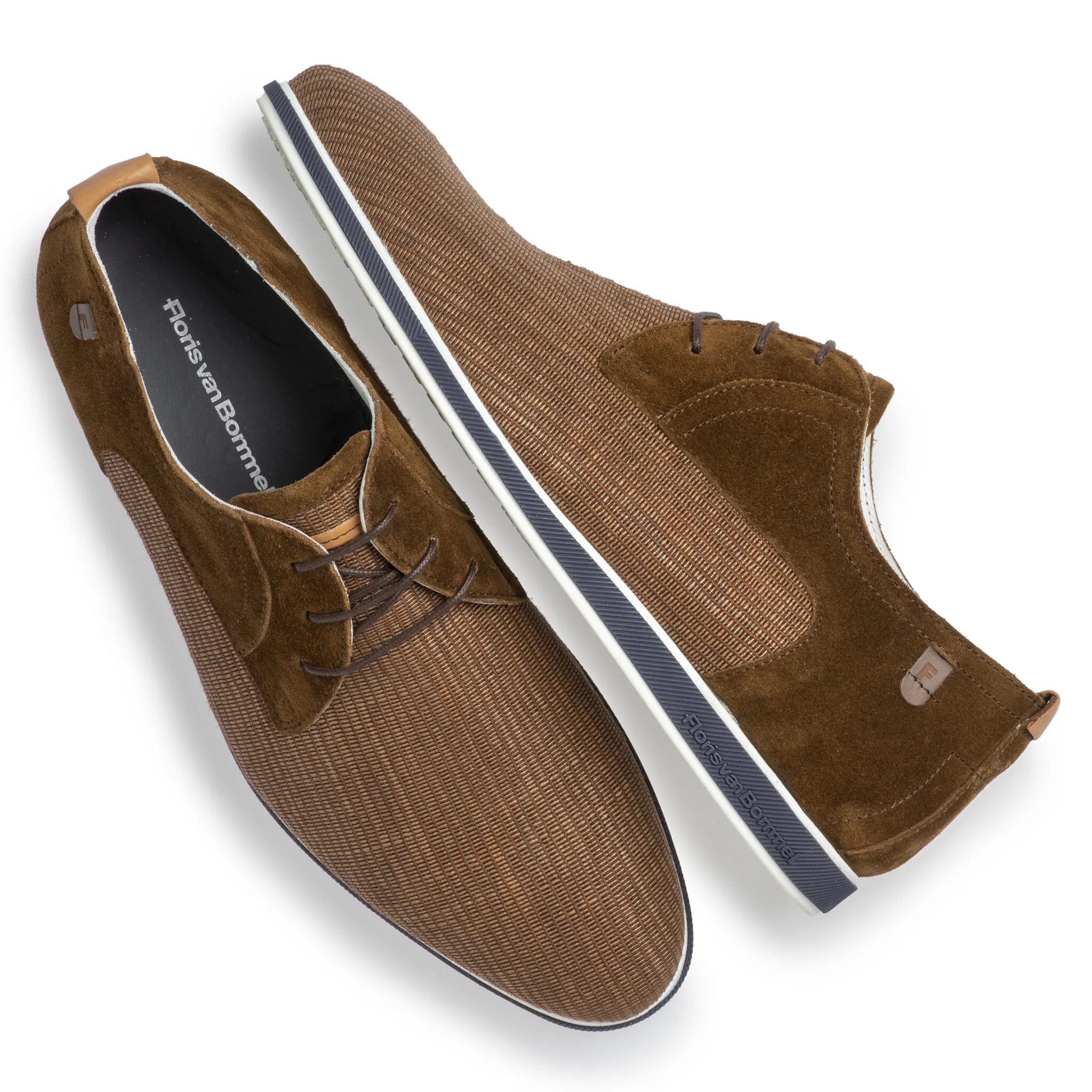 Floris van Bommel Veterschoen Presli 02.36 Cognac