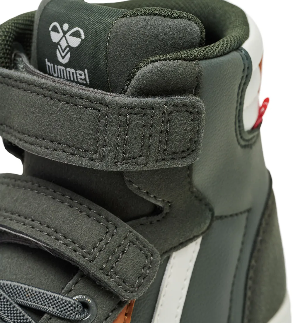 HUMMEL LAARZEN  SLANKER STADIL LEATHER HIGH JR  BOS NACHT