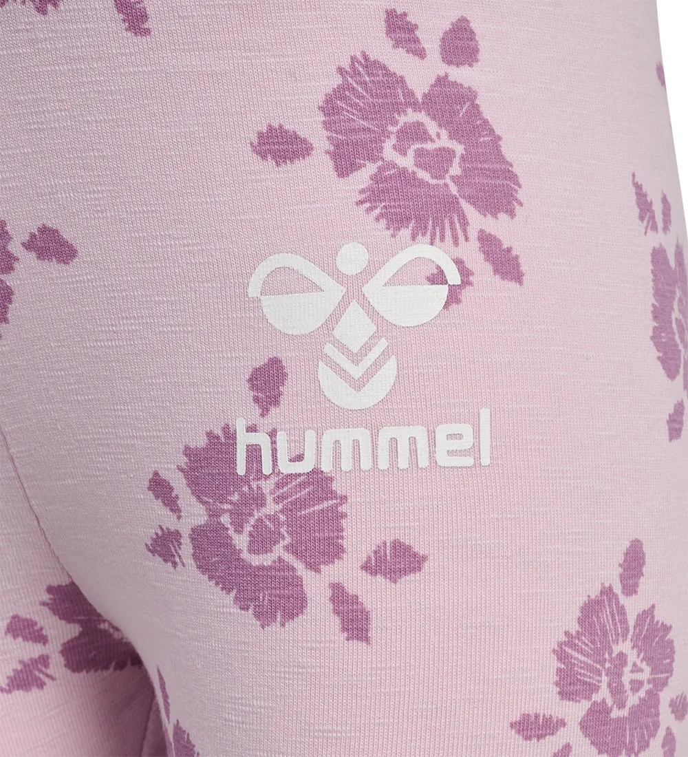 HUMMEL LEGGINGS  HMLBLOOMY  WINSOME ORCHID