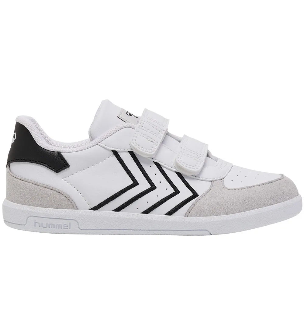 HUMMEL SCHOENEN  OVERWINNING  WIT/ZWART