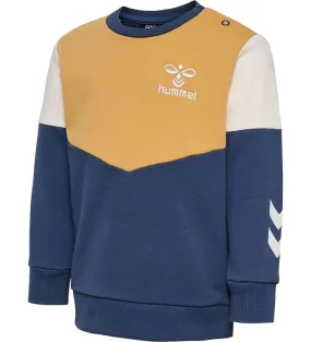 Hummel Sweatshirt - Hml Gelukkig nu - Ochre/Sargasso Sea