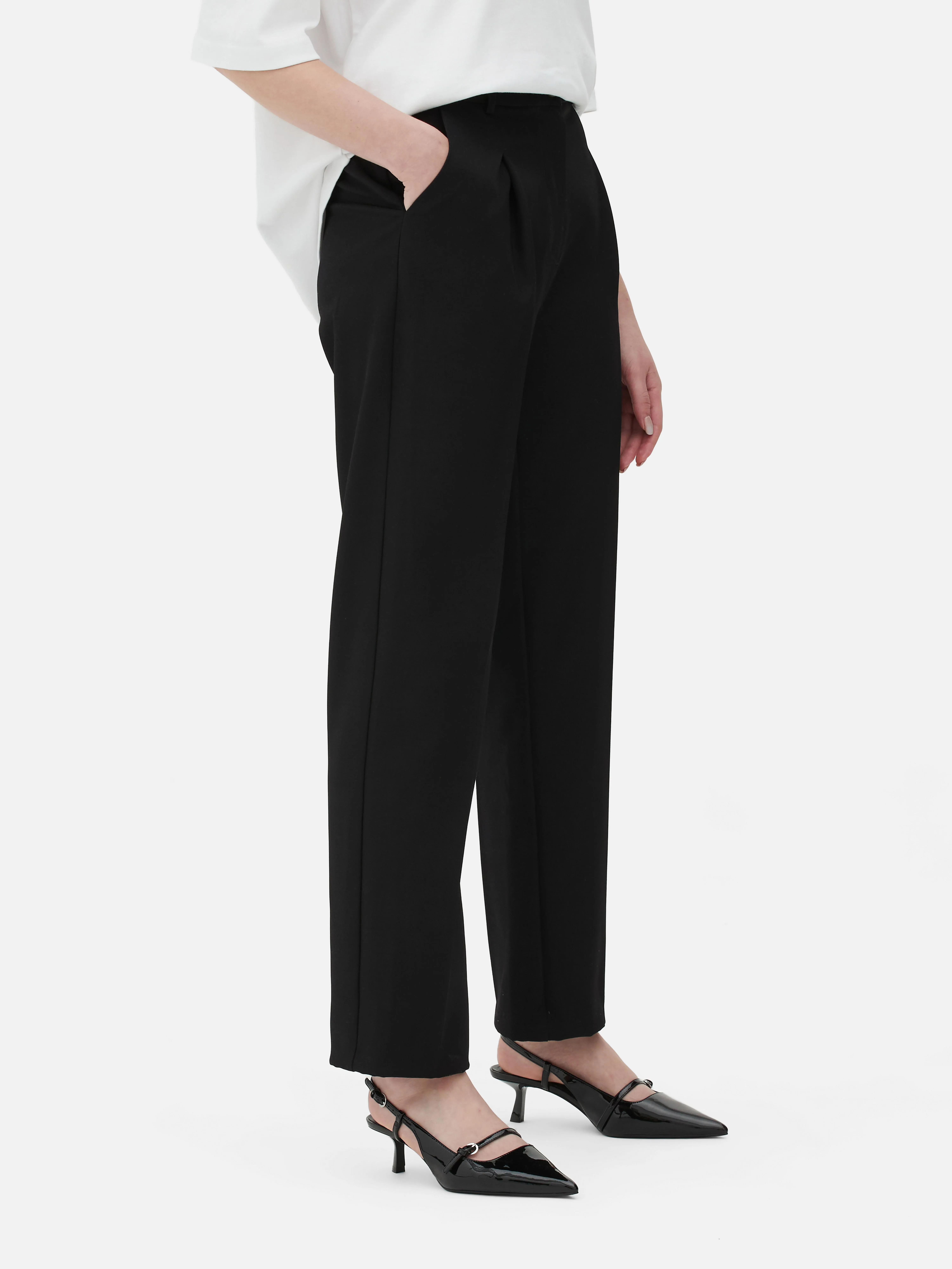 Matchende pantalon met rechte pijpen