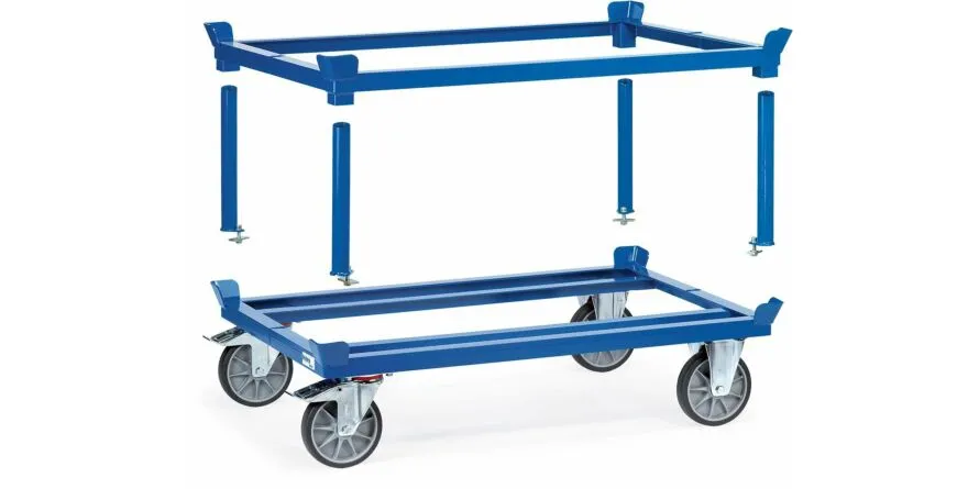 PALLETCHASSIS  TPE VOOR PALLETKOOIEN EN VLAKKE PALLETS
