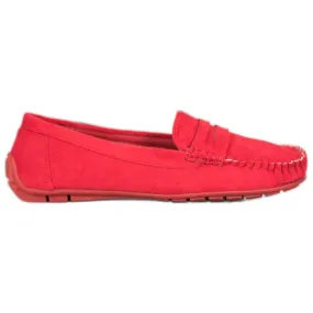 Seastar Klassieke rode loafers rood
